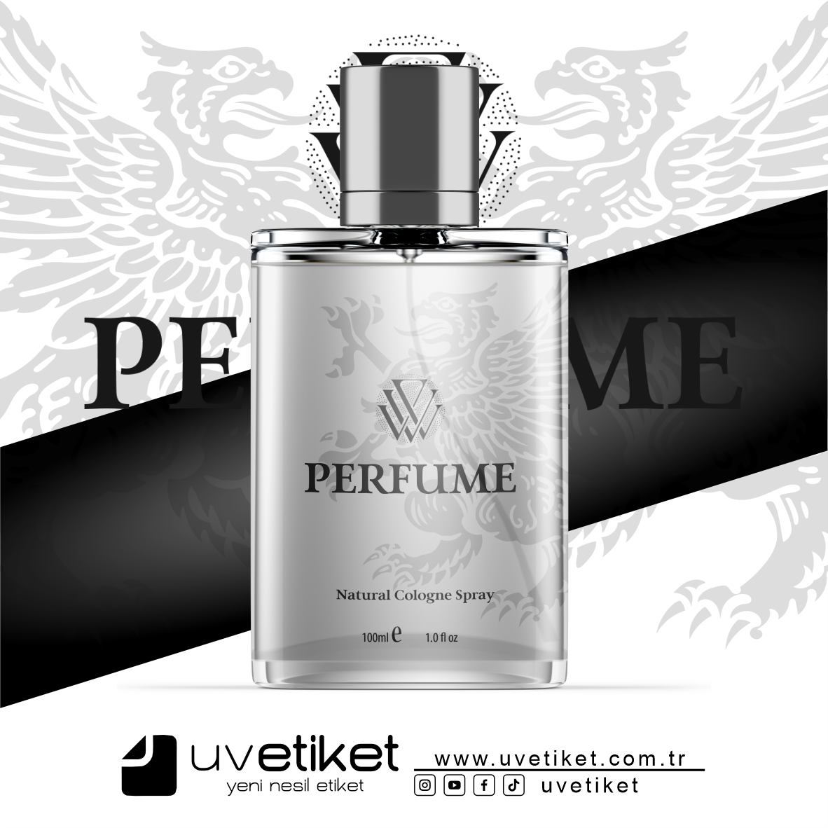 Silver Metalize Etiket