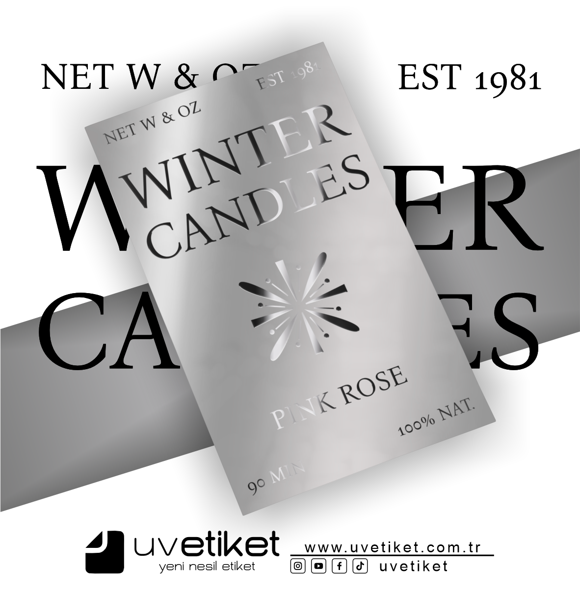 Silver Metalize Etiket