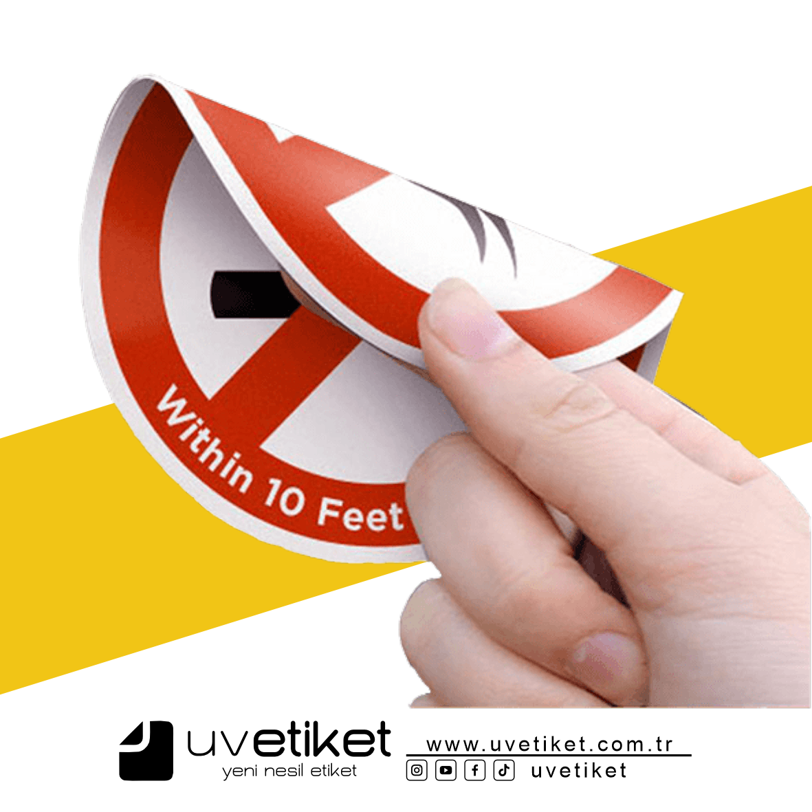 Çift Yön (Double Side) Etiket