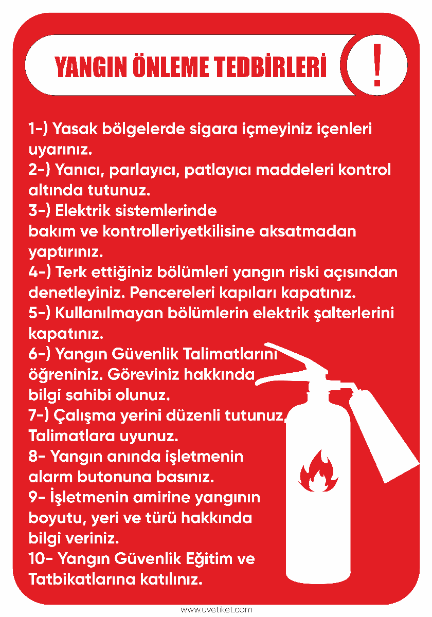 Yangın Önleme Tedbirleri